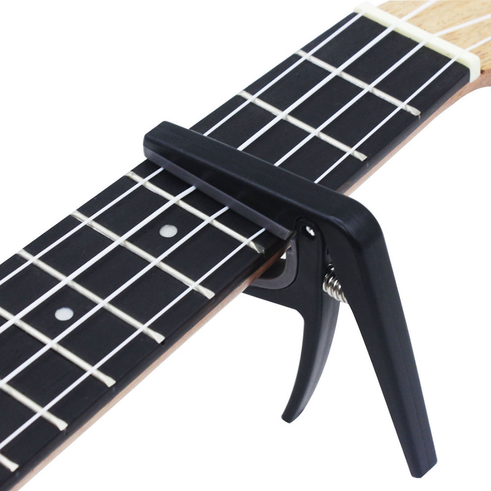 Musical Instrument Hawaii - อูคูเลเล่คาโป้ โปรเฟสชั่นแนล แบล็ค กีตาร์ ทูนนิ่ง แคลมป์