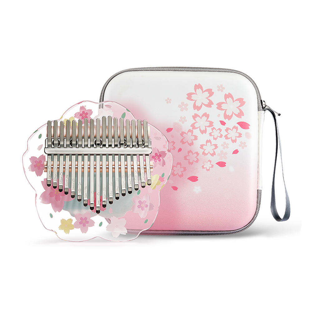 Musical Instrument Box - Hluru Kalimba 21คีย์, เครื่องดนตรีอะคริลิค17คีย์พร้อมเคสแท่นคริสตัลใส