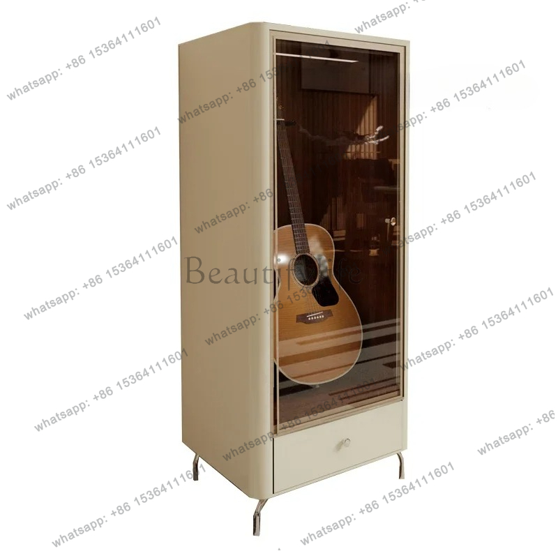 Musical Instrument French - ตู้โชว์เครื่องดนตรีอูคูเลเล่ ตู้โชว์เครื่องดนตรีประเภทลมฝรั่งเศส ตู้เก็บของในบ้านและเชิงพาณิชย์ ทำจากไม้เนื้อแข็ง