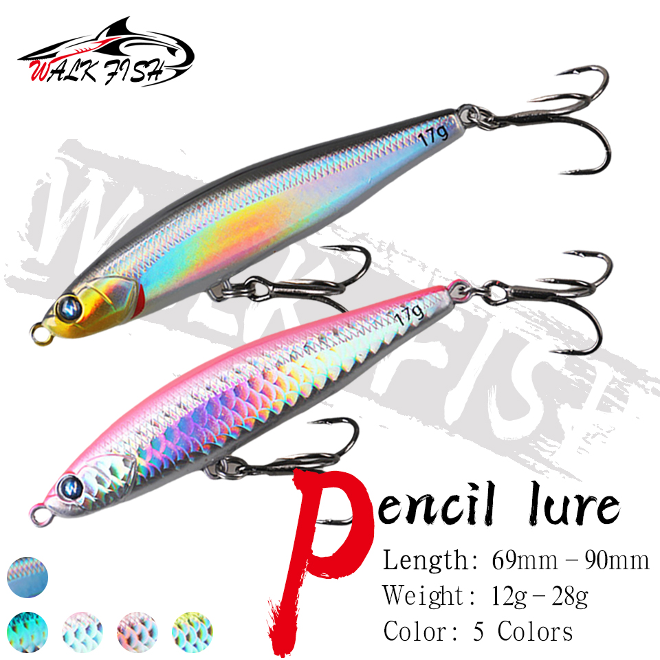 Rain Stick Percussion - เหยื่อปลอมแบบจมน้ำ WALK FISH 1 ชิ้น 12