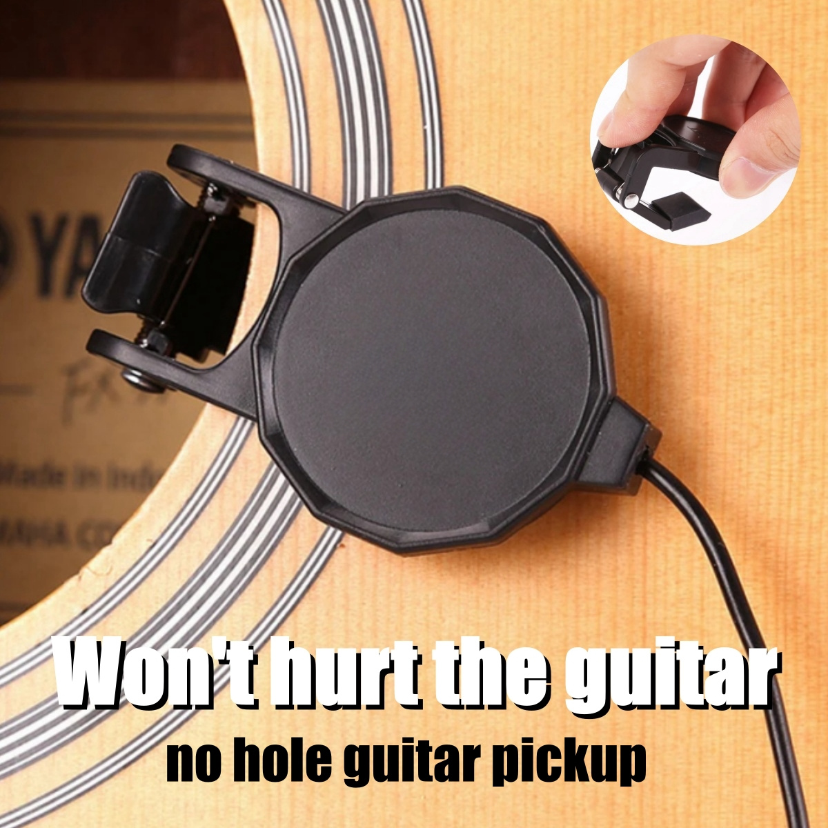 Violin Musical Instrument - แจ็คเสียงคลิปบน Pickup สําหรับกีตาร์อะคูสติก \ Mandolin \