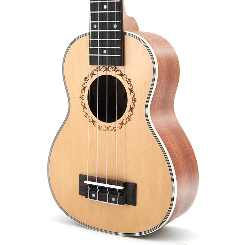 Musical Instrument Hawaii - อูคูเลเล่ขนาด 21 นิ้ว ท็อปไม้เอ็นเจลแมนส์สปรูซ ฮาวาย กีตาร์อะคูสติกขนาดเล็ก