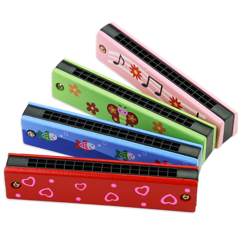 Musical Instrument You Blow - ฮาร์โมนิก้าสำหรับเด็ก, เครื่องดนตรีไม้ของเล่นสำหรับเด็ก, ออร์แกนเป่า 16 รูสำหรับผู้เริ่มต้น, ของขวัญเพื่อการศึกษาแบบมอนเตสซอรี่สำหรับเด็กทารก