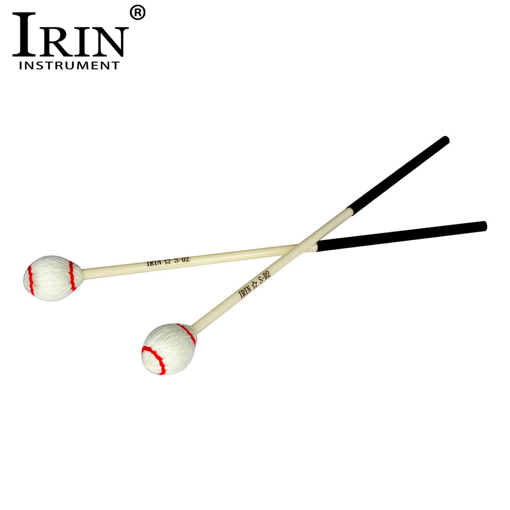 Musical Instrument Glockenspiel - IRIN 1คู่ Marimba Mallets กลองกระทบคุณภาพสูงอุปกรณ์เสริมสำหรับระนาด Glockenspiel