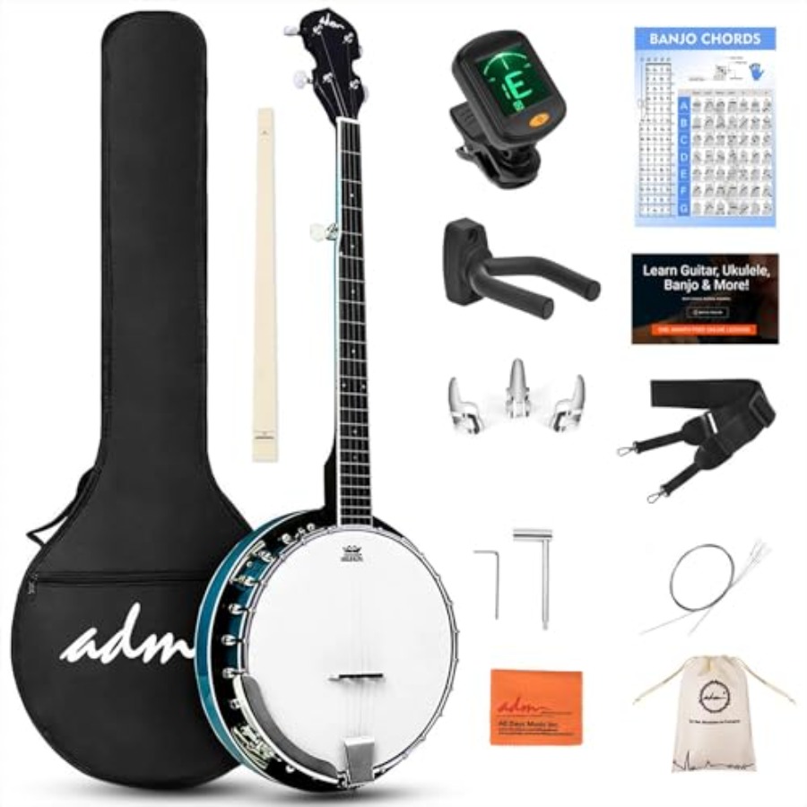 Banjo 5 String Open - ชุดแบนโจ 5 สาย ขนาดมาตรฐาน 38 นิ้ว