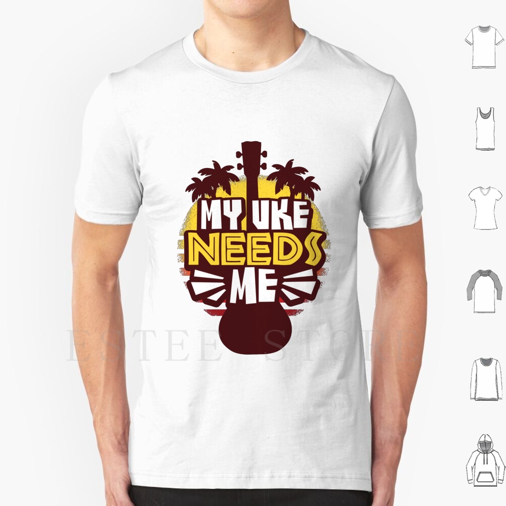 Musical Instrument Hawaii - Ukulele T เสื้อ DIY ขนาดใหญ่ผ้าฝ้าย 100%