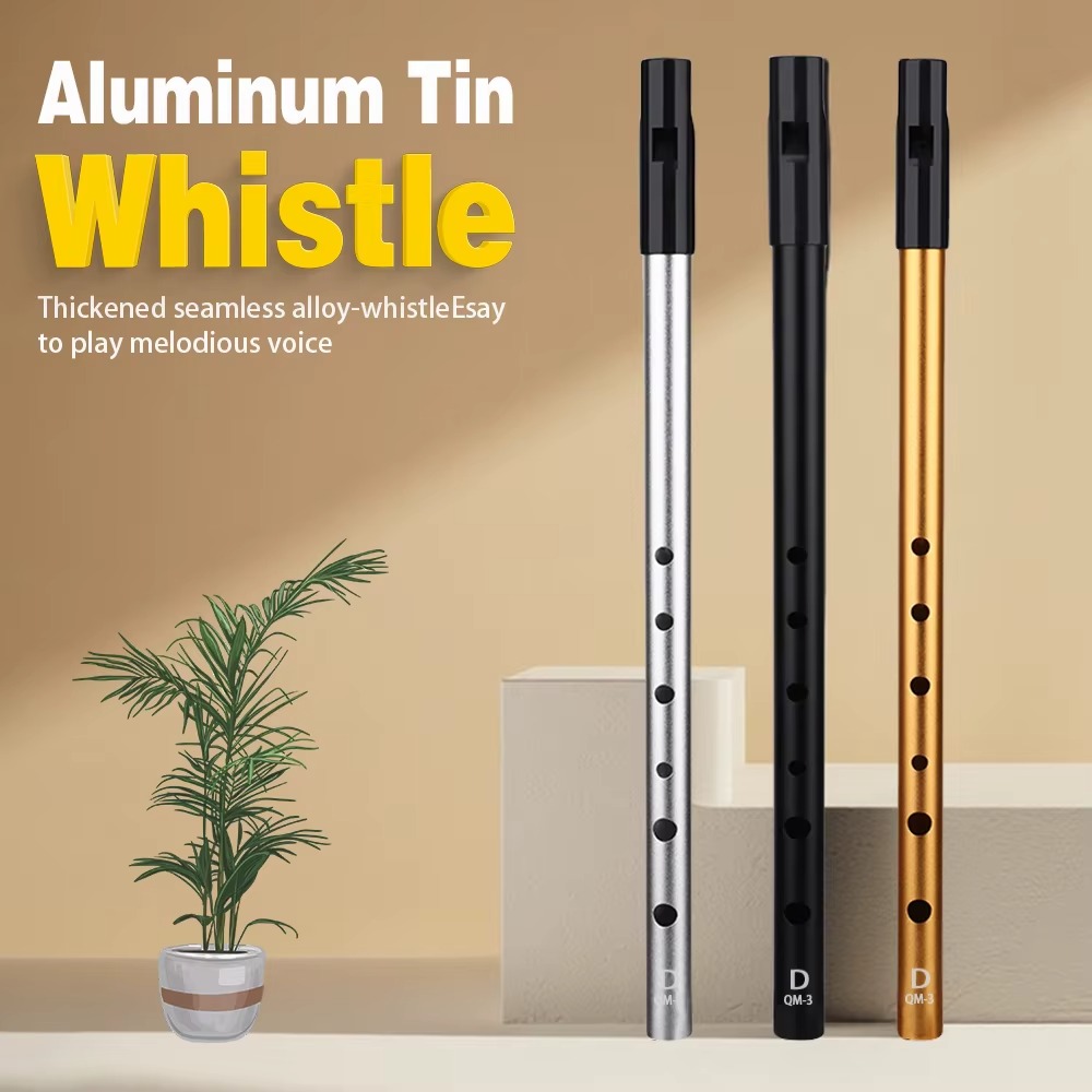 Musical Instrument Easy To Learn - ขลุ่ยไอริช 6 รู คีย์ C/D ขลุ่ยทินวิสเซิลอะลูมิเนียม