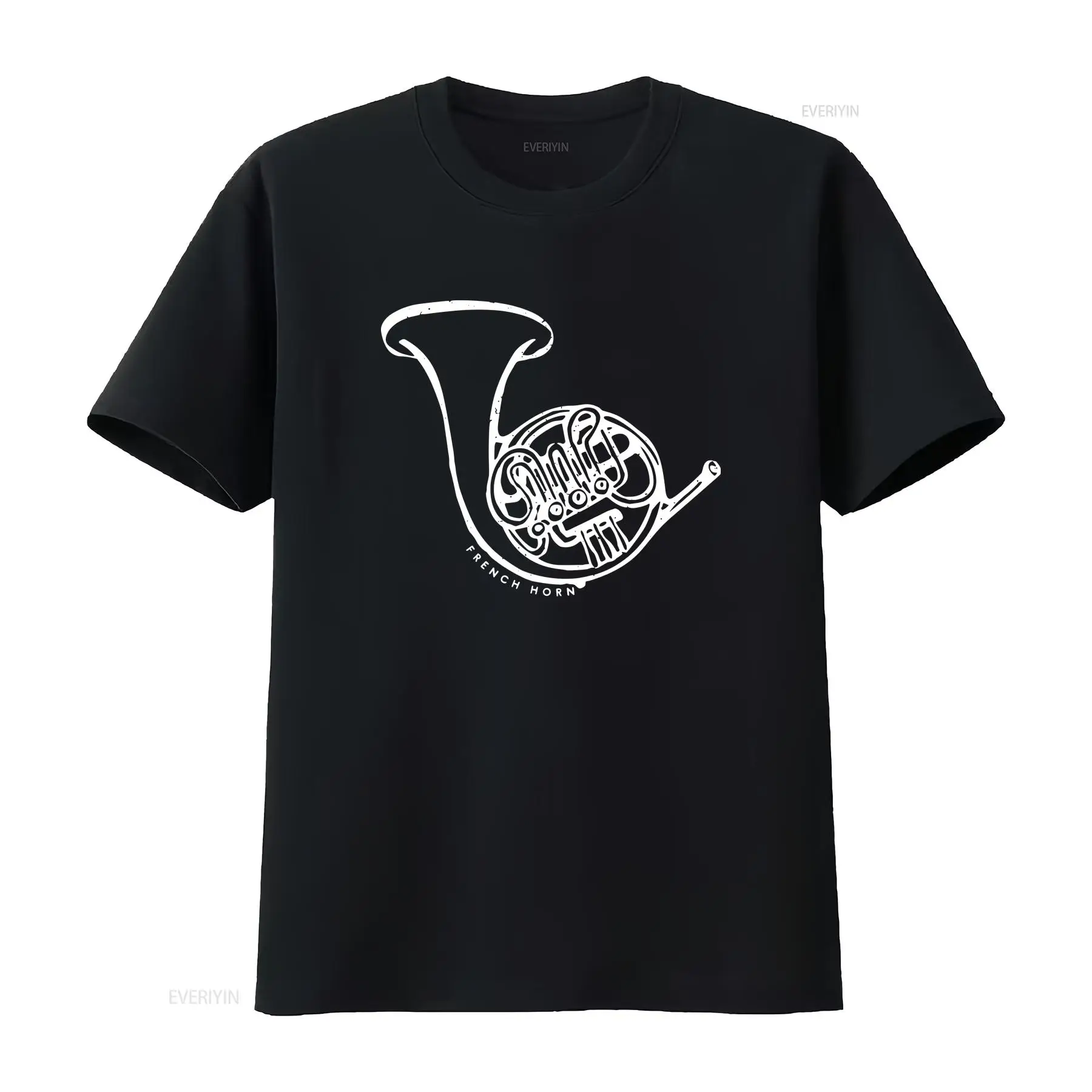 Musical Instrument French - เสื้อยืดเฟรนช์ฮอร์น สำหรับนักดนตรี วงดนตรี ผู้รักดนตรี เครื่องดนตรี วงโยธวาทิต