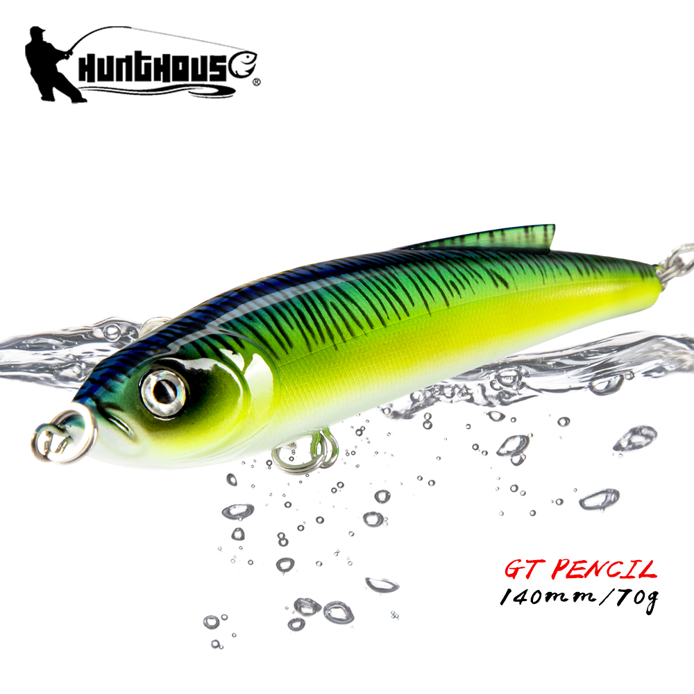 Rain Stick Percussion - เหยื่อตกปลา Hunthouse Sinking Pencil ขนาด 140