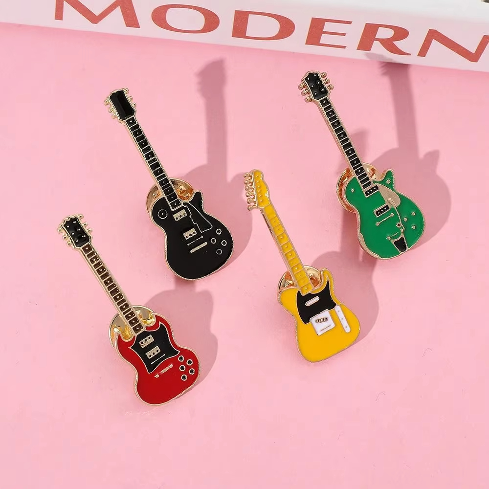 เข็มกลัดกีตาร์โลหะเคลือบแบบวิน - Musical Instrument Symbols บทวิจารณ์และราคา