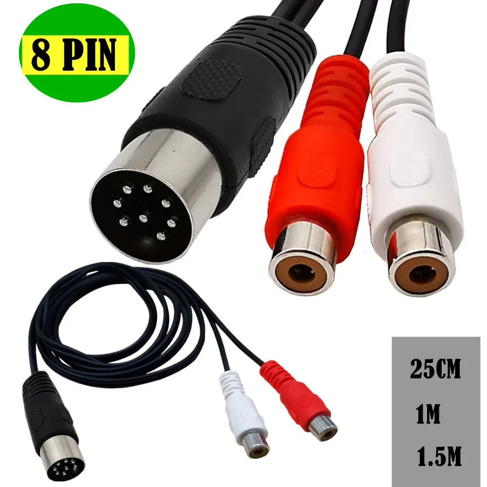 Din 8 Pin to 2RCA สาย 8Pin Din - Musical Instrument Symbols บทวิจารณ์และราคา