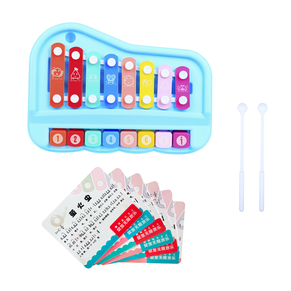 ไซโลโฟนเด็ก SY-73 8 โน้ต พร้อม - Musical Instrument Glockenspiel บทวิจารณ์และราคา