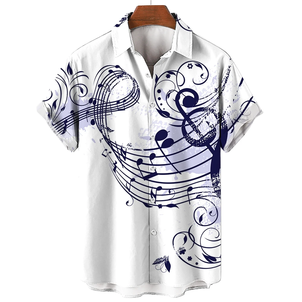 เสื้อเชิ้ตผู้ชายใหม่ 2026 แฟชั - Musical Instrument Symbols บทวิจารณ์และราคา