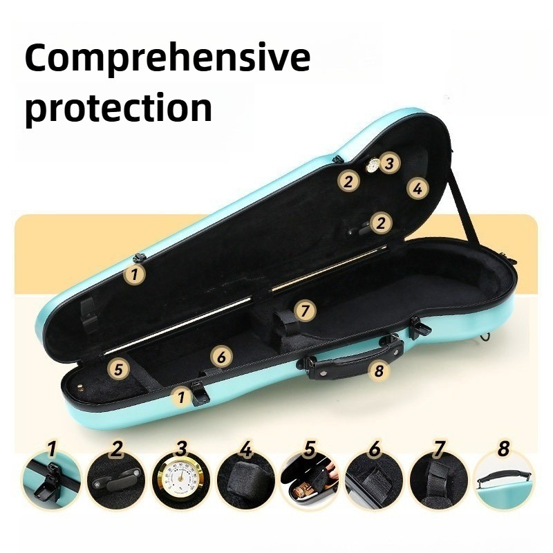 เคสไวโอลินคาร์บอนไฟเบอร์ ป้องก - Violin Musical Instrument บทวิจารณ์และราคา