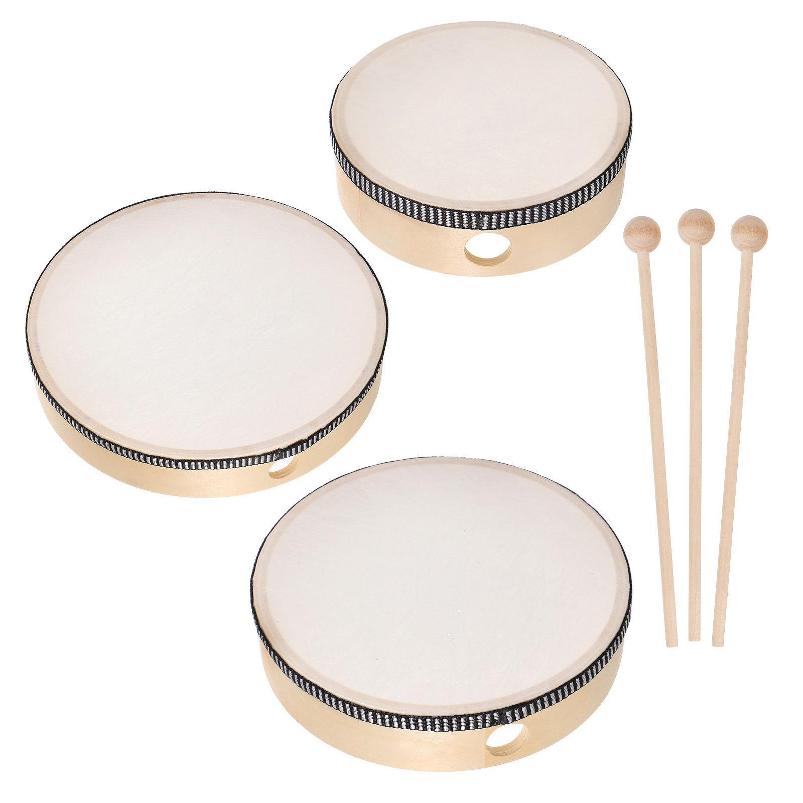 ชุดกลองมือสำหรับเด็ก 6 ชิ้น ขน - Musical Instrument With Hand บทวิจารณ์และราคา
