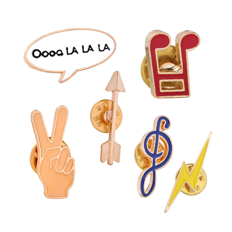 เข็มกลัดโลหะเคลือบลายสัญลักษณ์ - Musical Instrument Symbols บทวิจารณ์และราคา