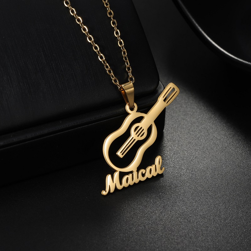 สร้อยคอจี้เครื่องดนตรีแบบกำหนด - Musical Instrument Name บทวิจารณ์และราคา