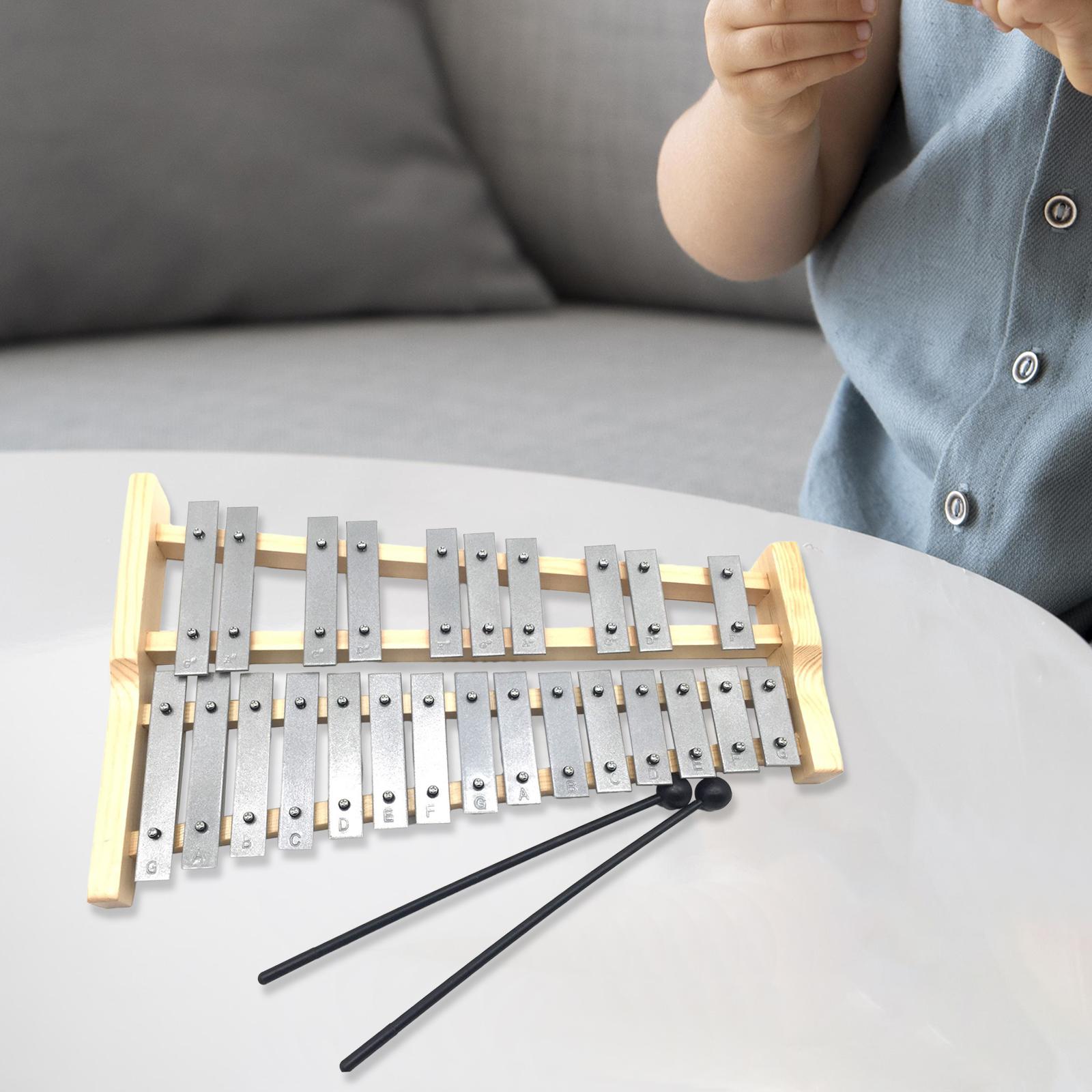ไซโลโฟนโลหะ 25 คีย์ ของเล่นดนต - Musical Instrument Glockenspiel บทวิจารณ์และราคา