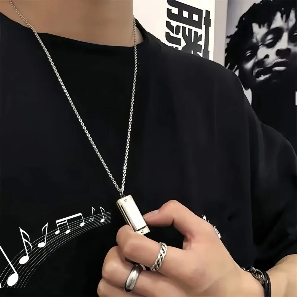 Mini Harmonica สร้อยคอผู้ชายแล - Musical Instrument You Blow บทวิจารณ์และราคา