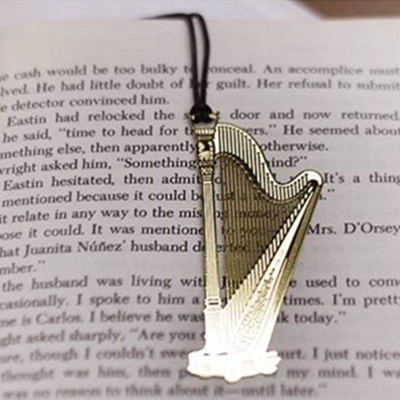 6PcsเพลงโลหะBookmark Goldสีเคร - Musical Instrument Symbols บทวิจารณ์และราคา