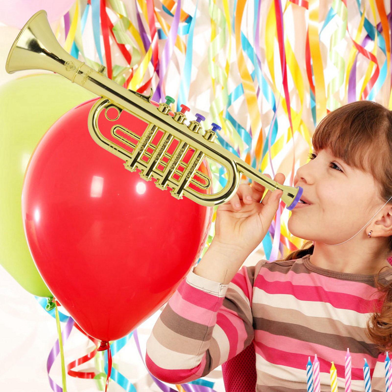 ทรัมเป็ตเด็ก พลาสติกเคลือบทอง  - Musical Instrument Drawing บทวิจารณ์และราคา