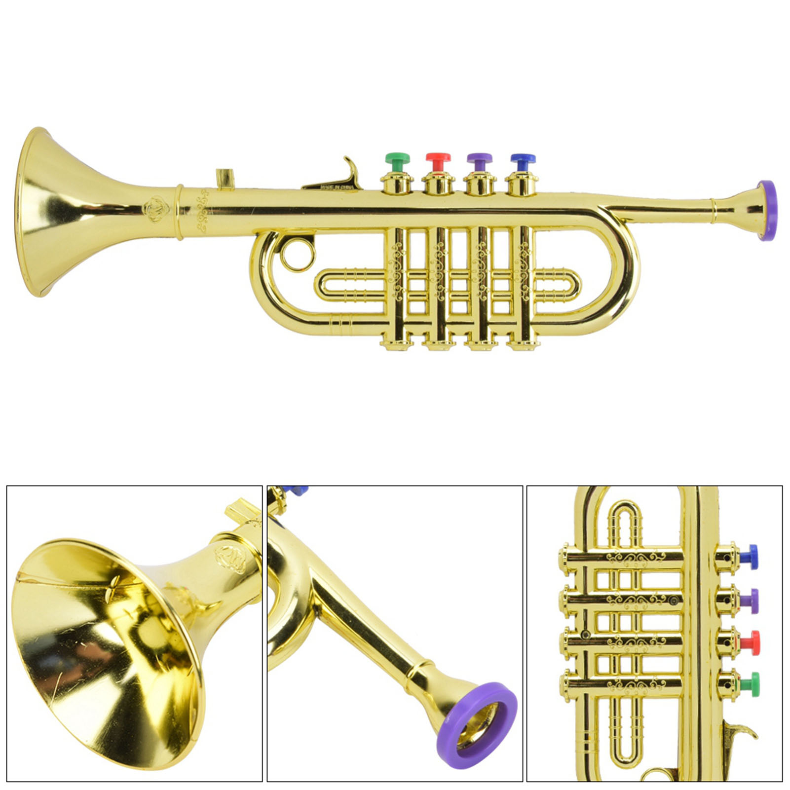 ทรัมเป็ตเด็ก พลาสติกเคลือบทอง  - Musical Instrument Drawing บทวิจารณ์และราคา