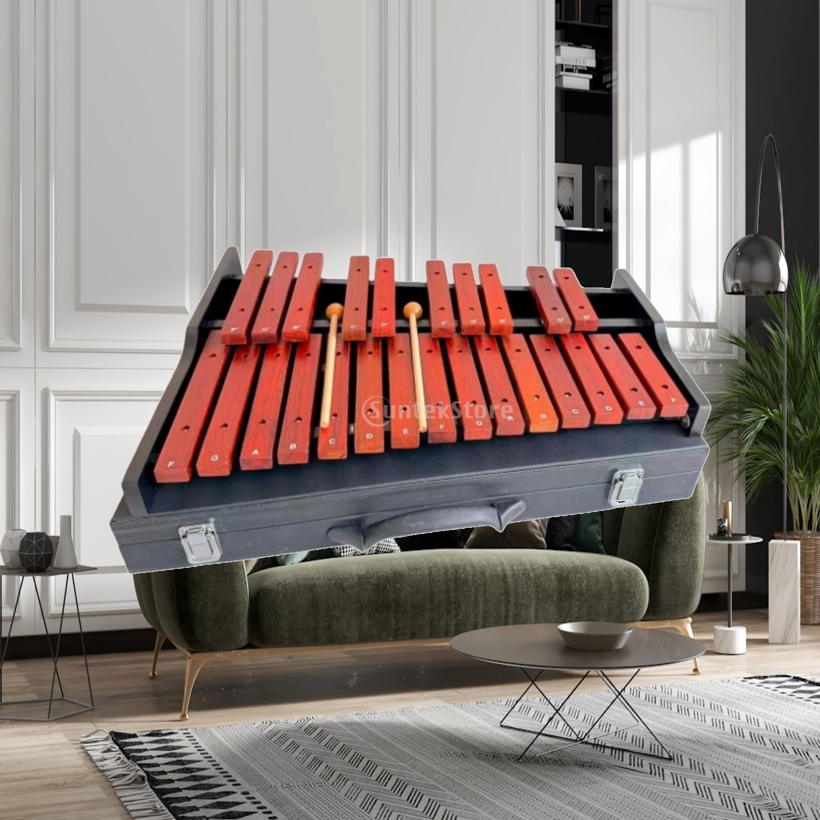 กล็อกเกนสปีลน้ำหนักเบาพร้อมคีย - Musical Instrument Glockenspiel บทวิจารณ์และราคา
