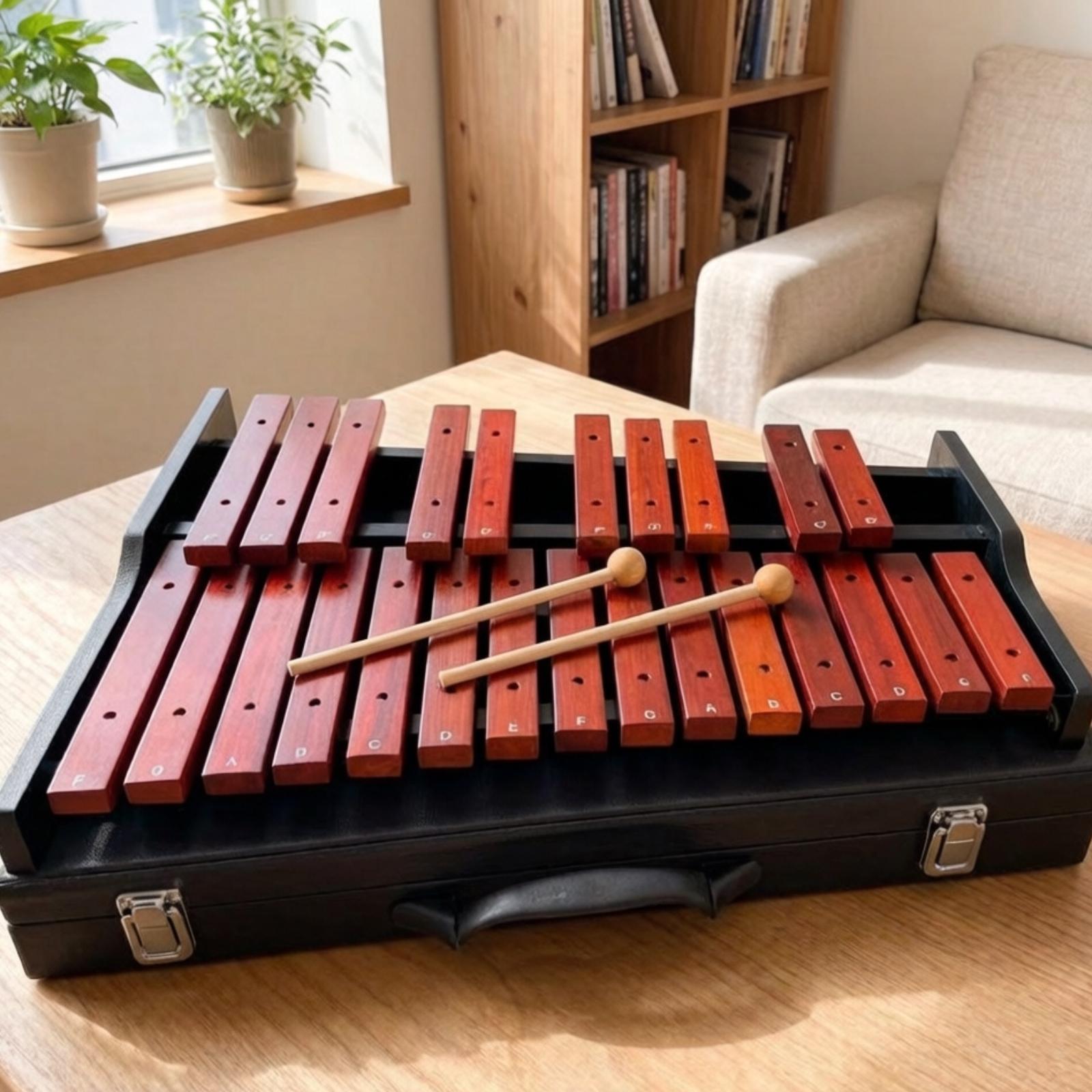 กล็อกเกนสปีลน้ำหนักเบาพร้อมคีย - Musical Instrument Glockenspiel บทวิจารณ์และราคา