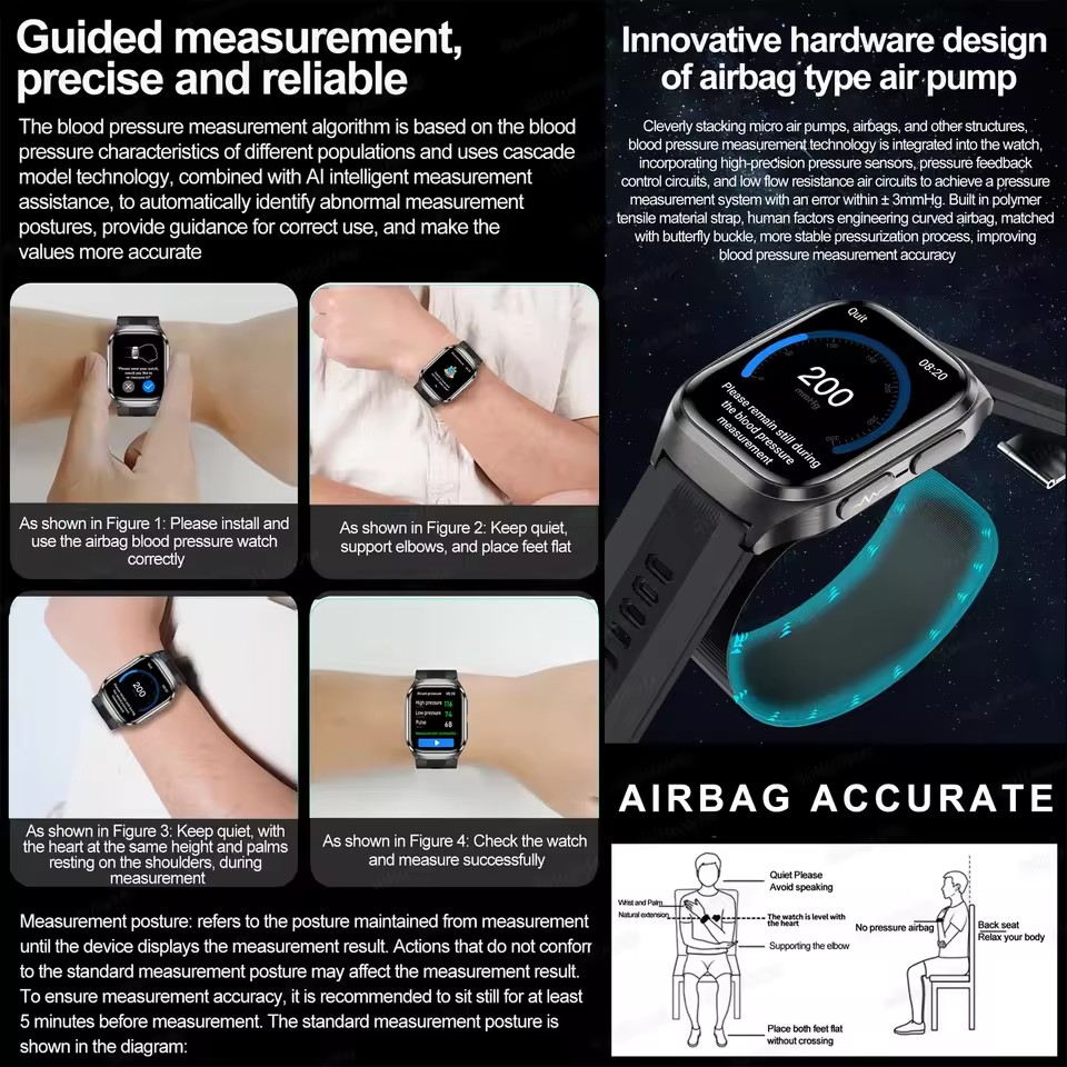นาฬิกาอัจฉริยะแบบมีถุงลมนิรภัย - Musical Instrument No Touch บทวิจารณ์และราคา